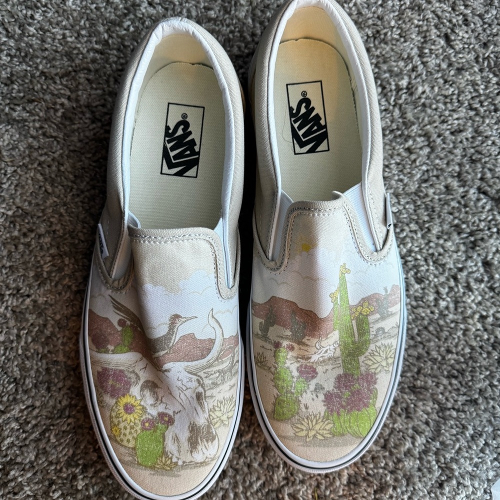 Western Mural Vans Slip-Ons